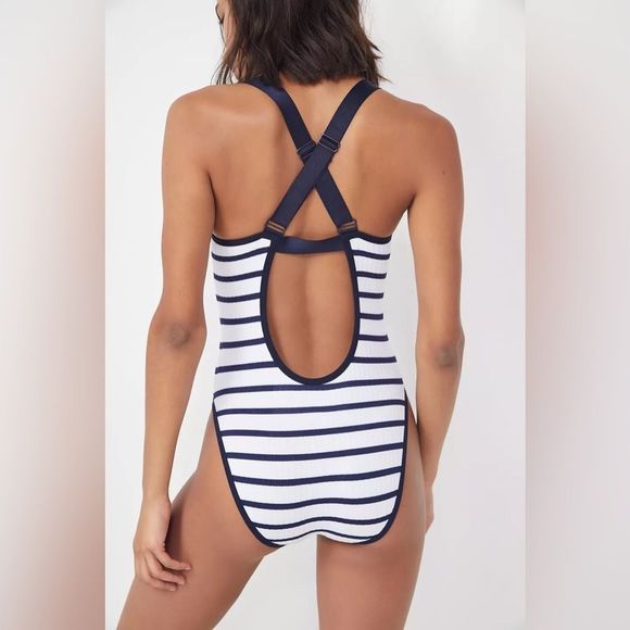 NWT Tommy Hilfiger UO Exclusive Striped Seamless Bodysuit M - Picture 2 of 11